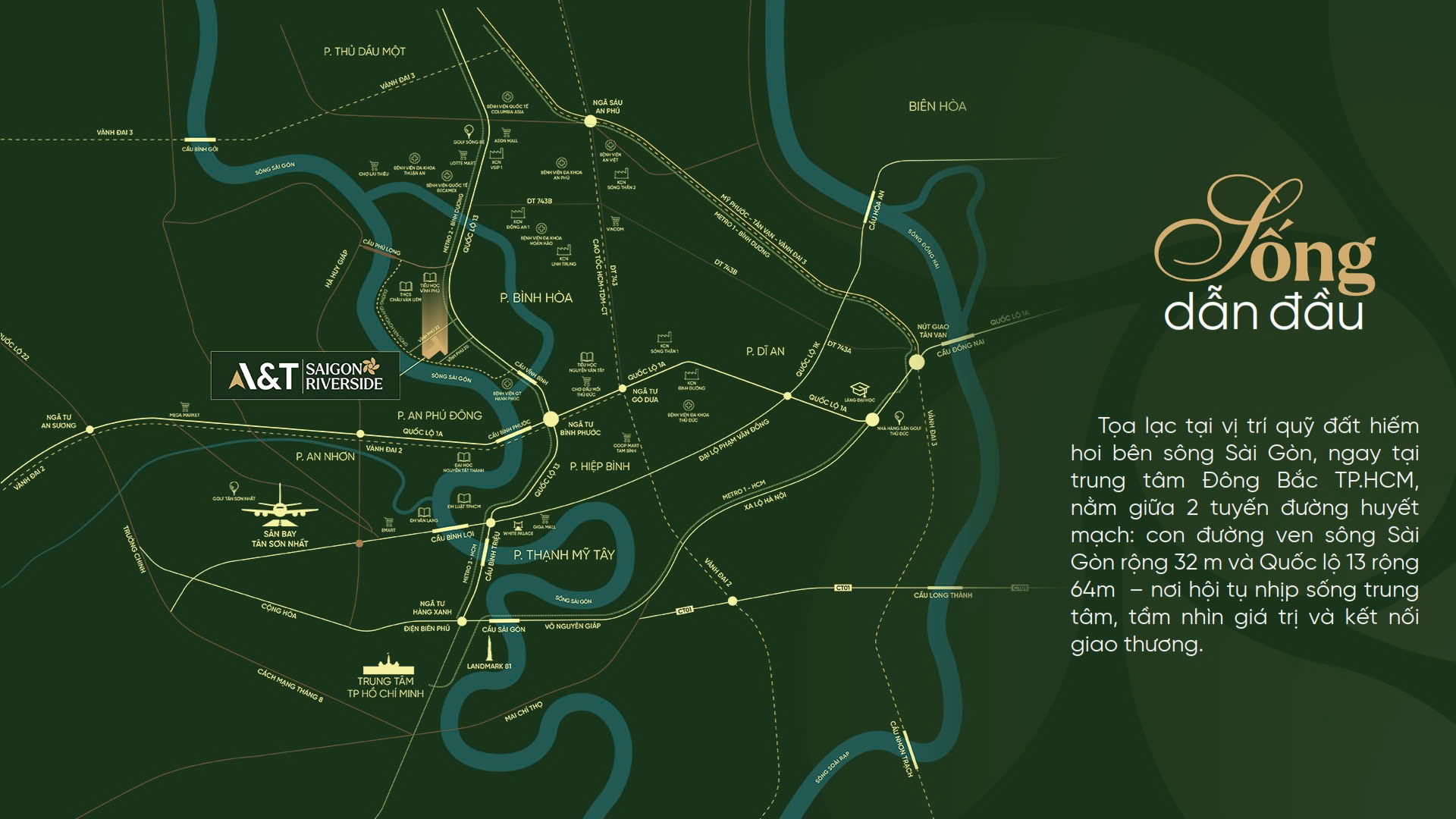 Vị trí dự án A&T A&T Saigon Riverside